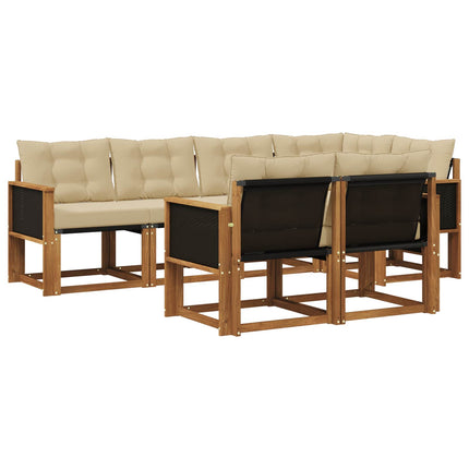 Udendørs sofagruppe 7 stk. Naturlig og Beige