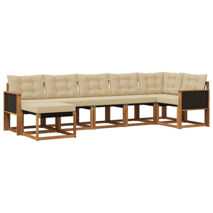 Udendørs sofagruppe 7 stk. Naturlig og Beige