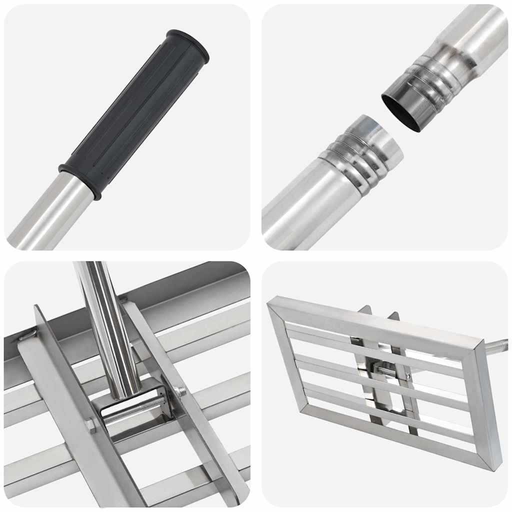 Haveske Sølv 45 x 25 x 200 cm Rustfrit stål