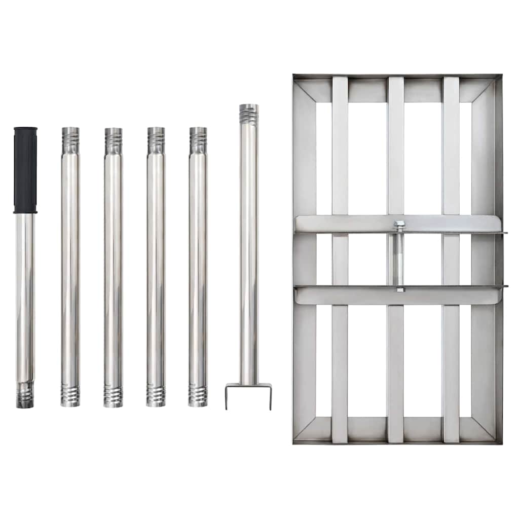 Haveske Sølv 45 x 25 x 200 cm Rustfrit stål