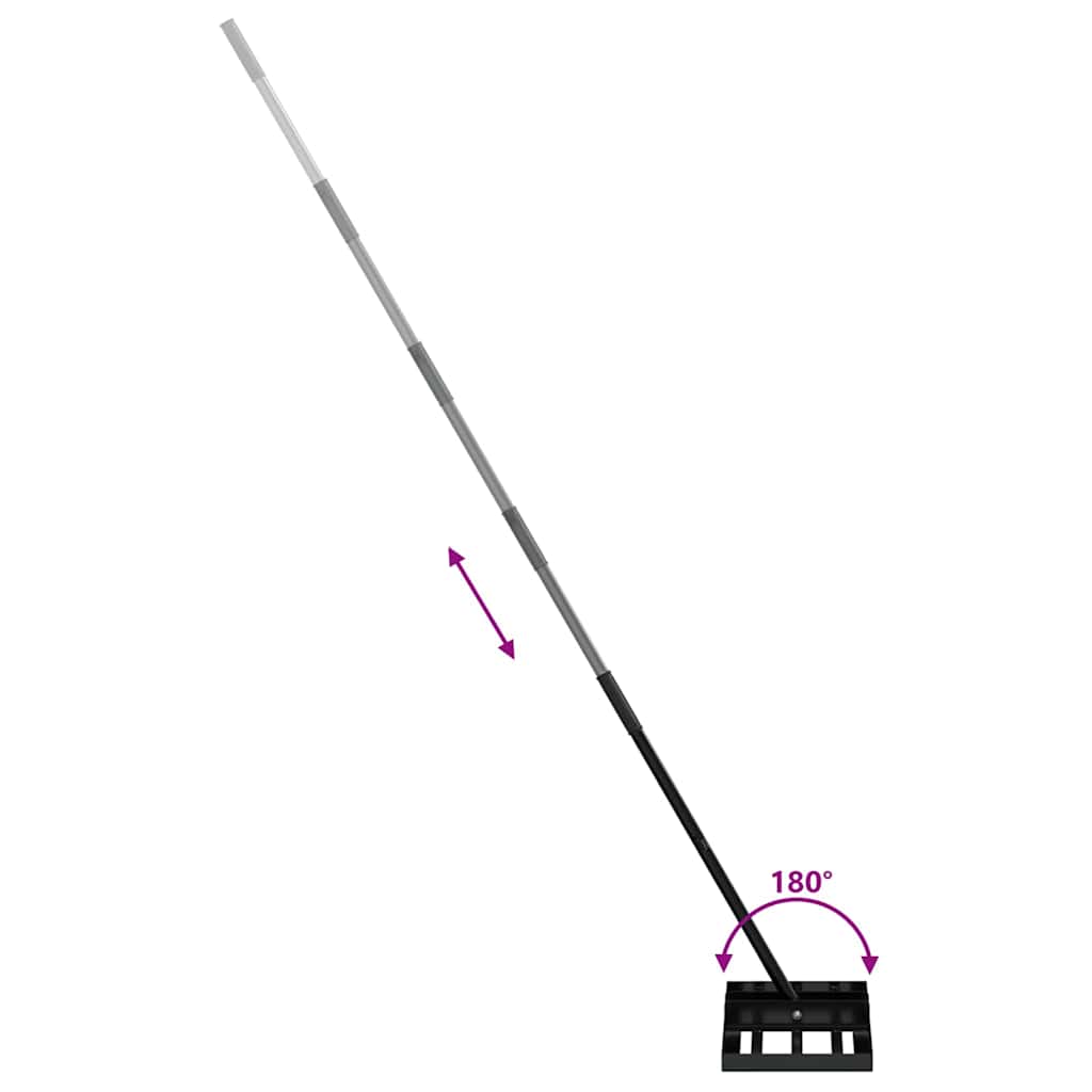 Haveske Sort 45 x 25 x 200 cm Pulverlakeret stål