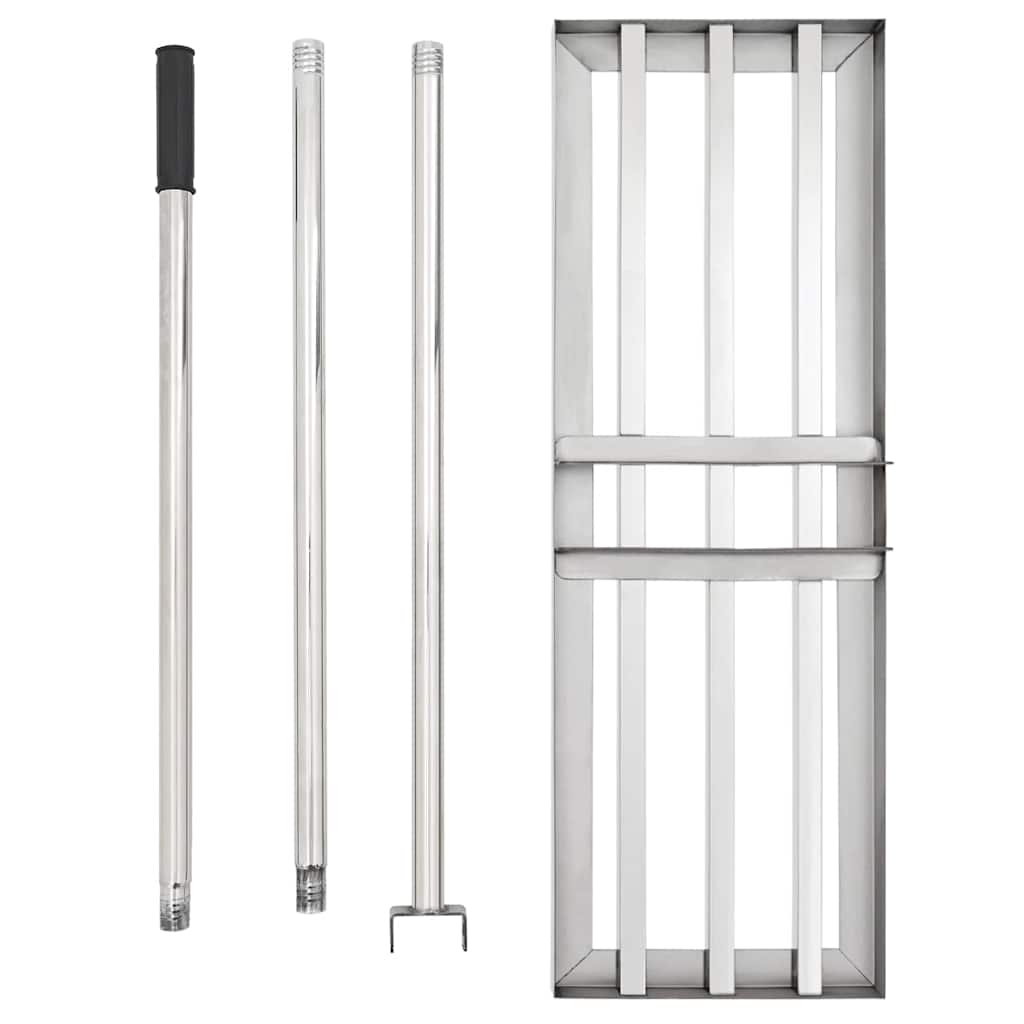 Haveske Sølv 75 x 25 x 200 cm Rustfrit stål