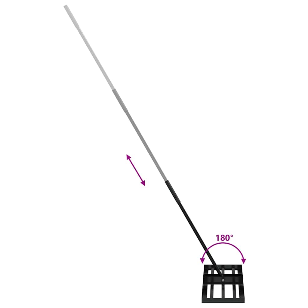 Haveske Sort 75 x 25 x 200 cm Pulverlakeret stål