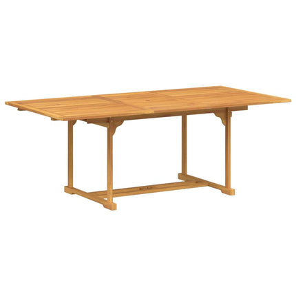 Have Spisebordssæt 7 stk. Brun 200 x 100 x 75 cm Massiv Teaktræ