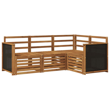Sofasæt 4 pcs Massivt Akacietræ