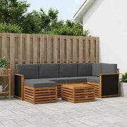 Sektionalsofa sæt med pude 6 pcs Naturlig og Antracit