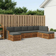 Sektionalsofa sæt med pude 6 pcs Naturlig og Antracit