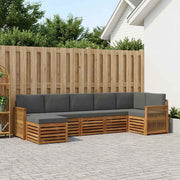 Sektionalsofa sæt med pude 6 pcs Naturlig og Antracit