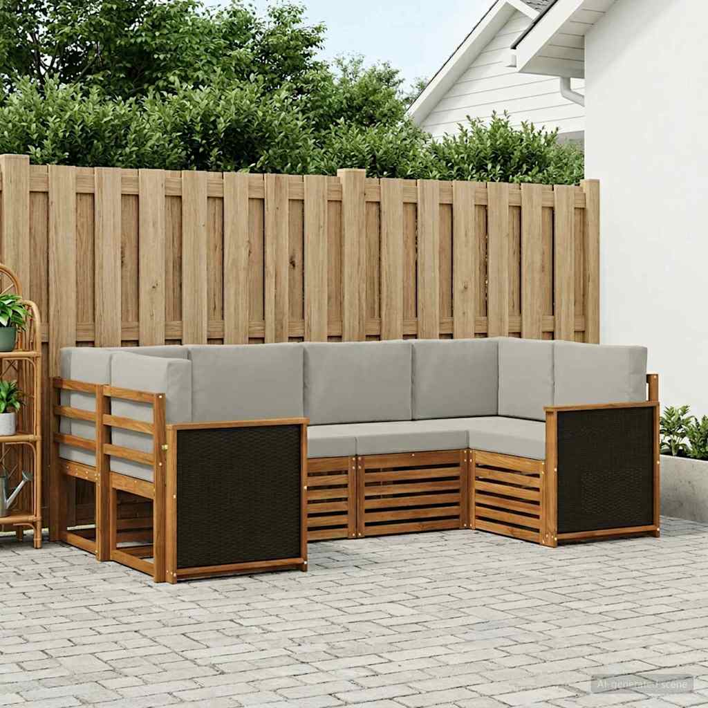 Sektionalsofa sæt med pude 5 pcs