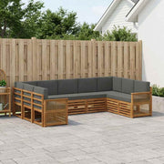 Sektionalsofa sæt med pude 7 pcs Naturlig og Antracit