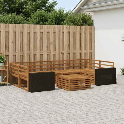 Udendørs sofagruppe 7 pcs Naturfarvet Massivt Akacietræ