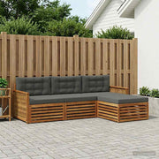 Udendørs sofagruppe Naturlig og Antracit 249 x 162,5 x 73 cm