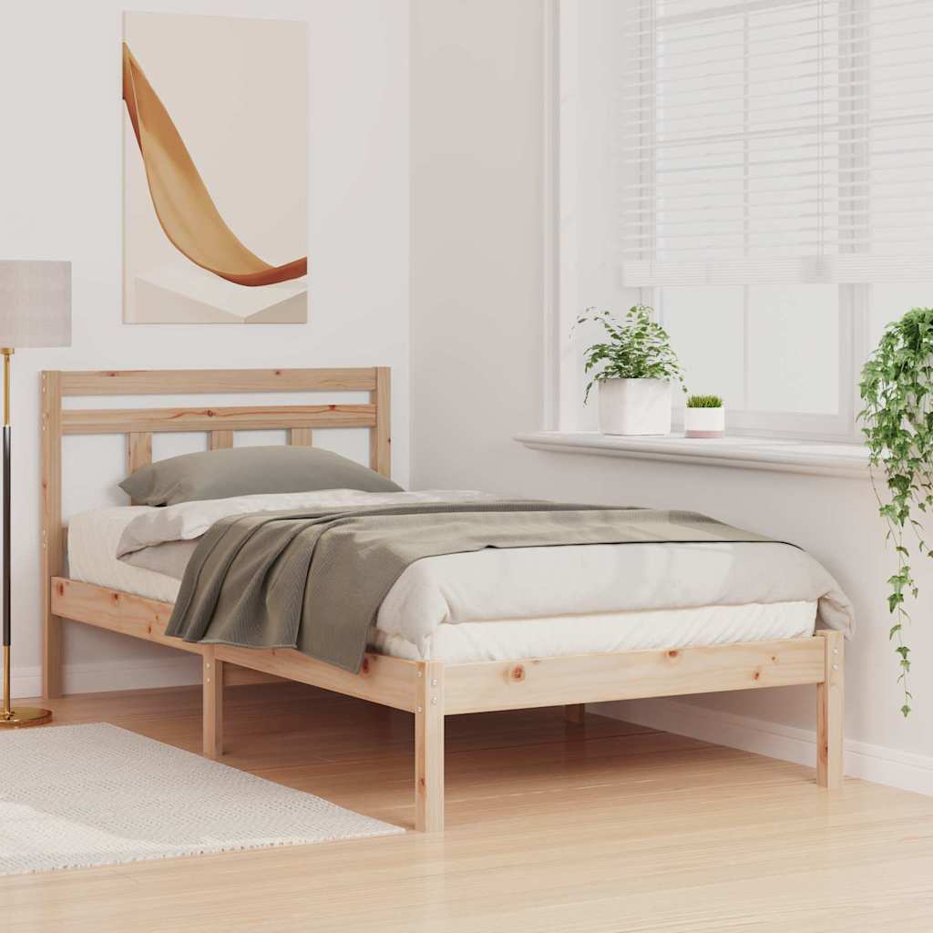Sengestel Brun 80 x 200 cm Massiv fyrretræ