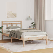 Sengestel Brun 90 x 200 cm Massiv fyrretræ