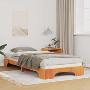 Sengestel Brun 90 x 220 cm Massiv fyrretræ