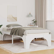 Sengestel Hvid 75 x 190 cm Massiv fyrretræ