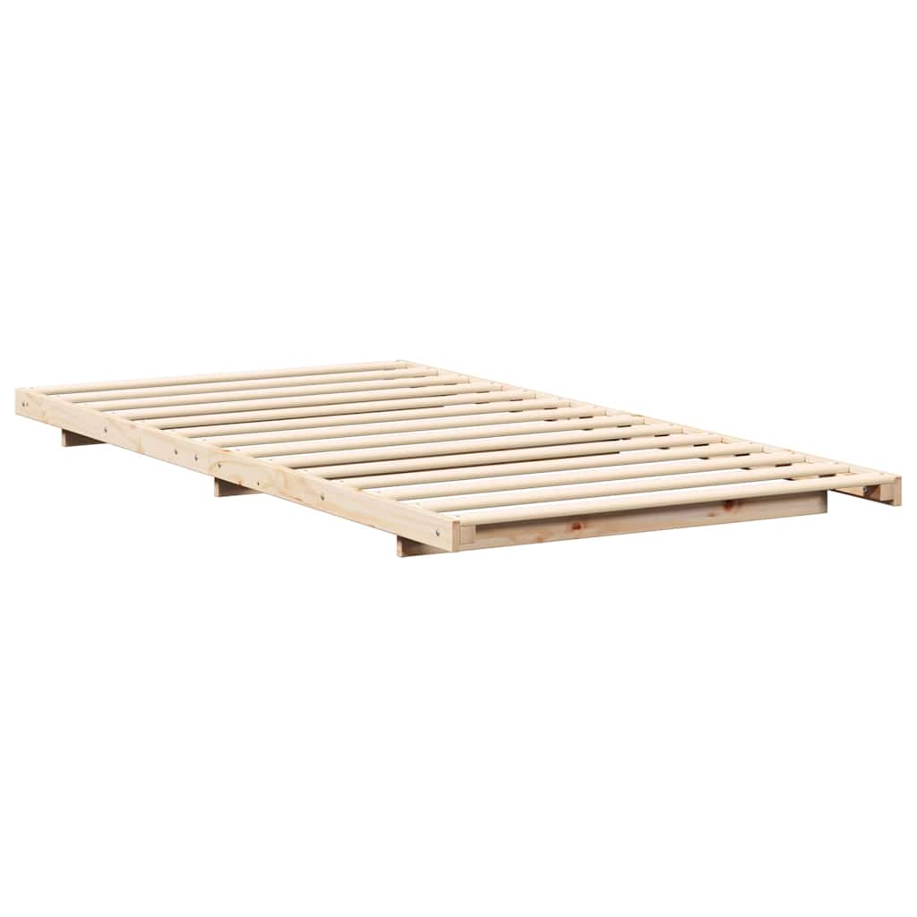Sengestel Brun 90 x 200 cm Massiv fyrretræ
