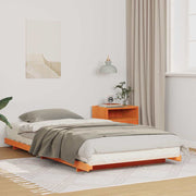 Sengestel Voks brun 90 x 190 cm Massiv fyrretræ
