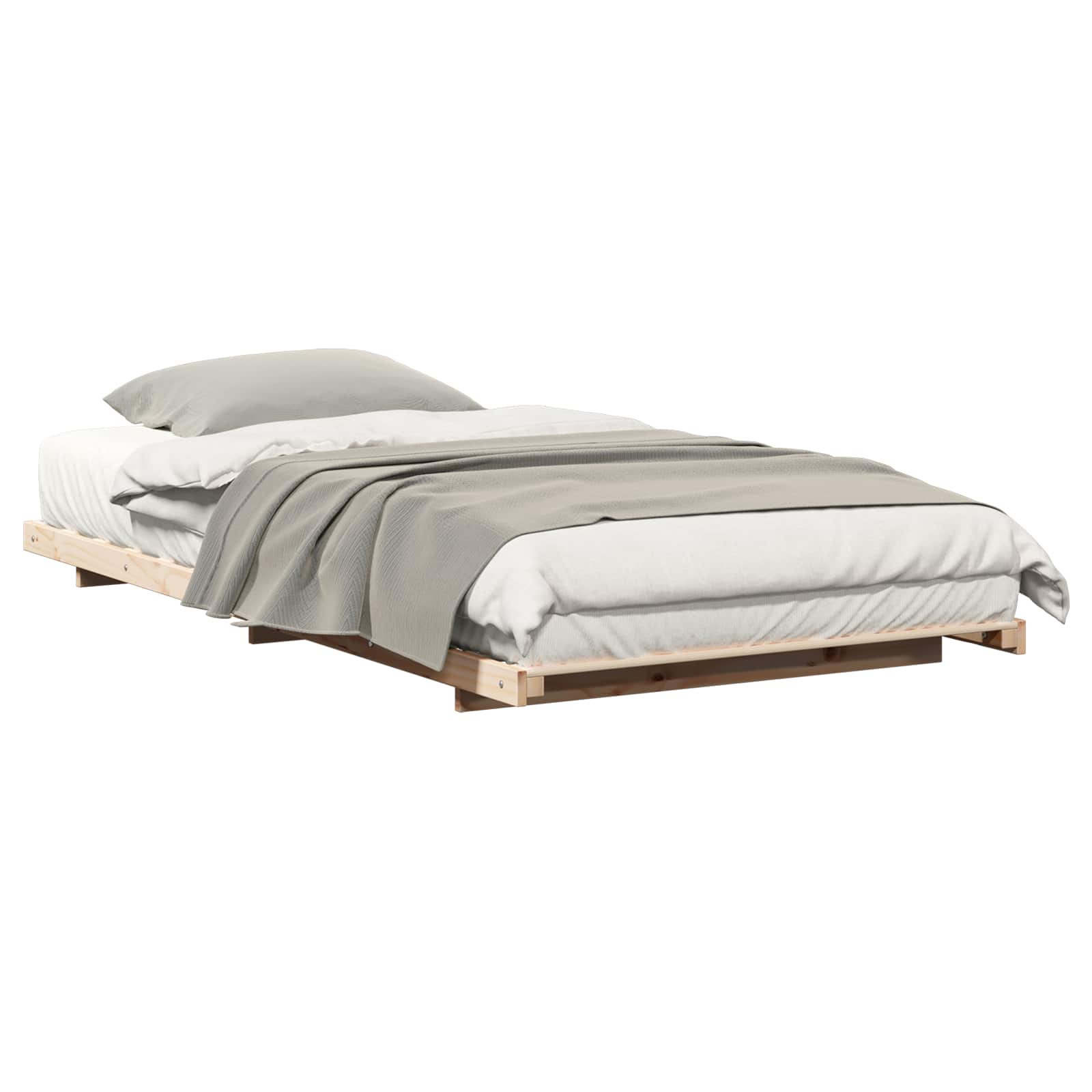 Sengestel Brun 80 x 220 cm Massiv fyrretræ