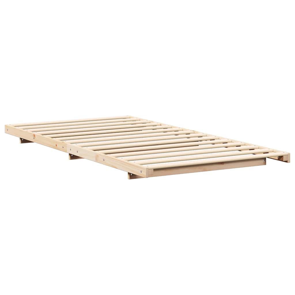 Sengestel Brun 80 x 220 cm Massiv fyrretræ