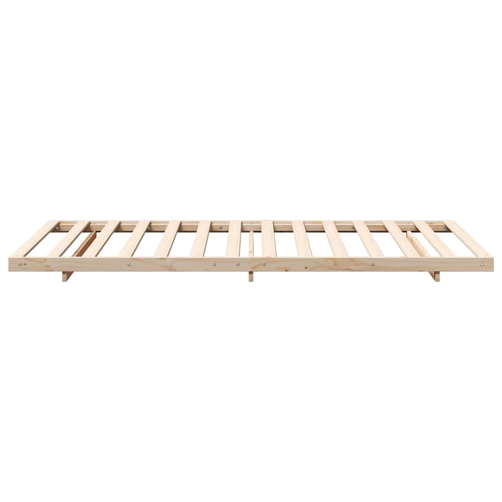 Sengestel Brun 80 x 220 cm Massiv fyrretræ