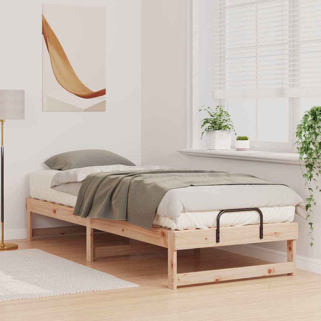 Sengestel Brun 80 x 200 cm Massiv fyrretræ