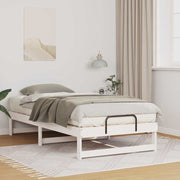 Sengestel Hvid 90 x 190 cm Massiv fyrretræ