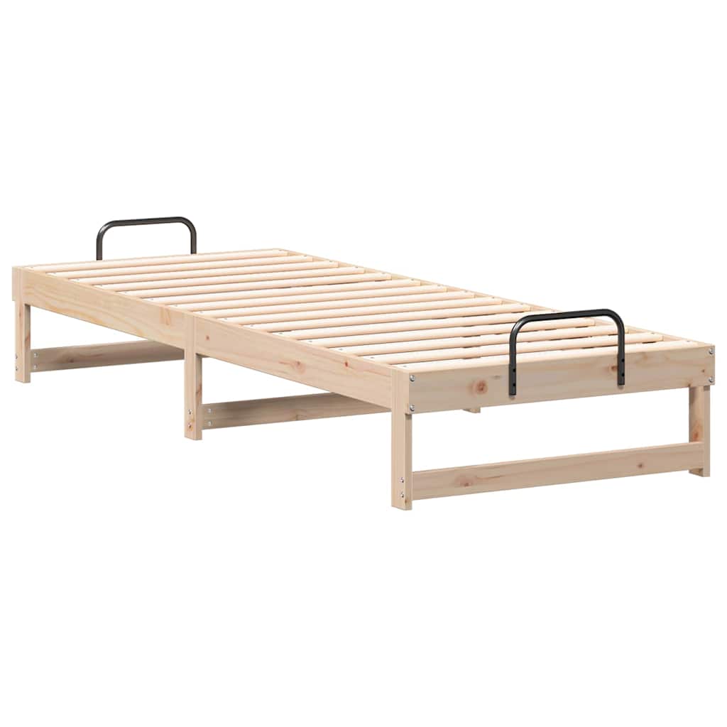 Sengestel Brun 80 x 210 cm Massiv fyrretræ