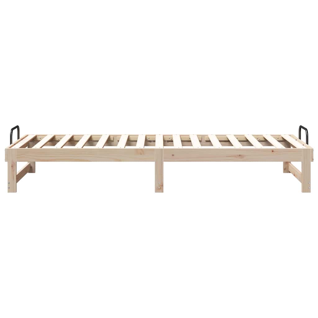 Sengestel Brun 80 x 210 cm Massiv fyrretræ