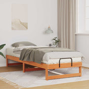 Sengestel Brun 80 x 210 cm Massiv fyrretræ