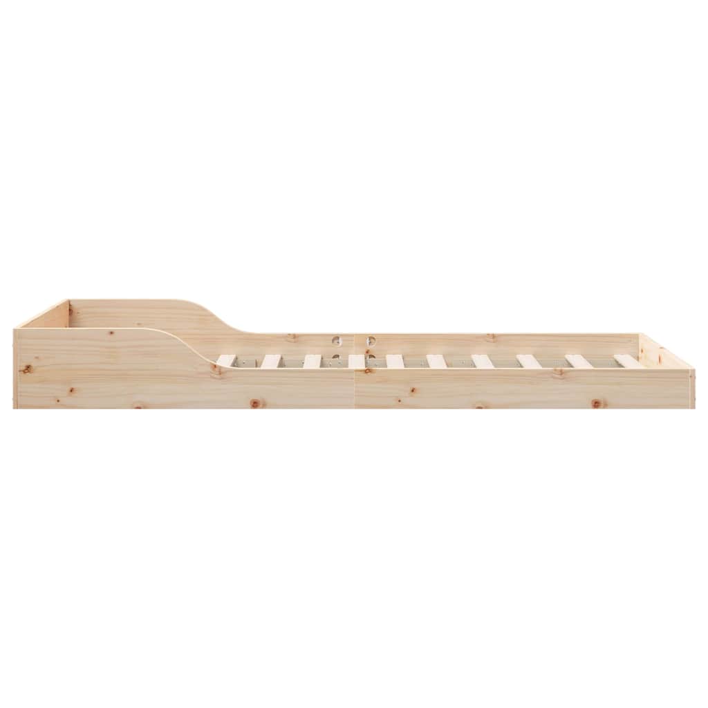 Sengestel Brun 90 x 200 cm Massiv fyrretræ