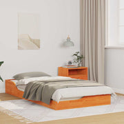 Sengestel Voks brun 75 x 190 cm Massiv fyrretræ