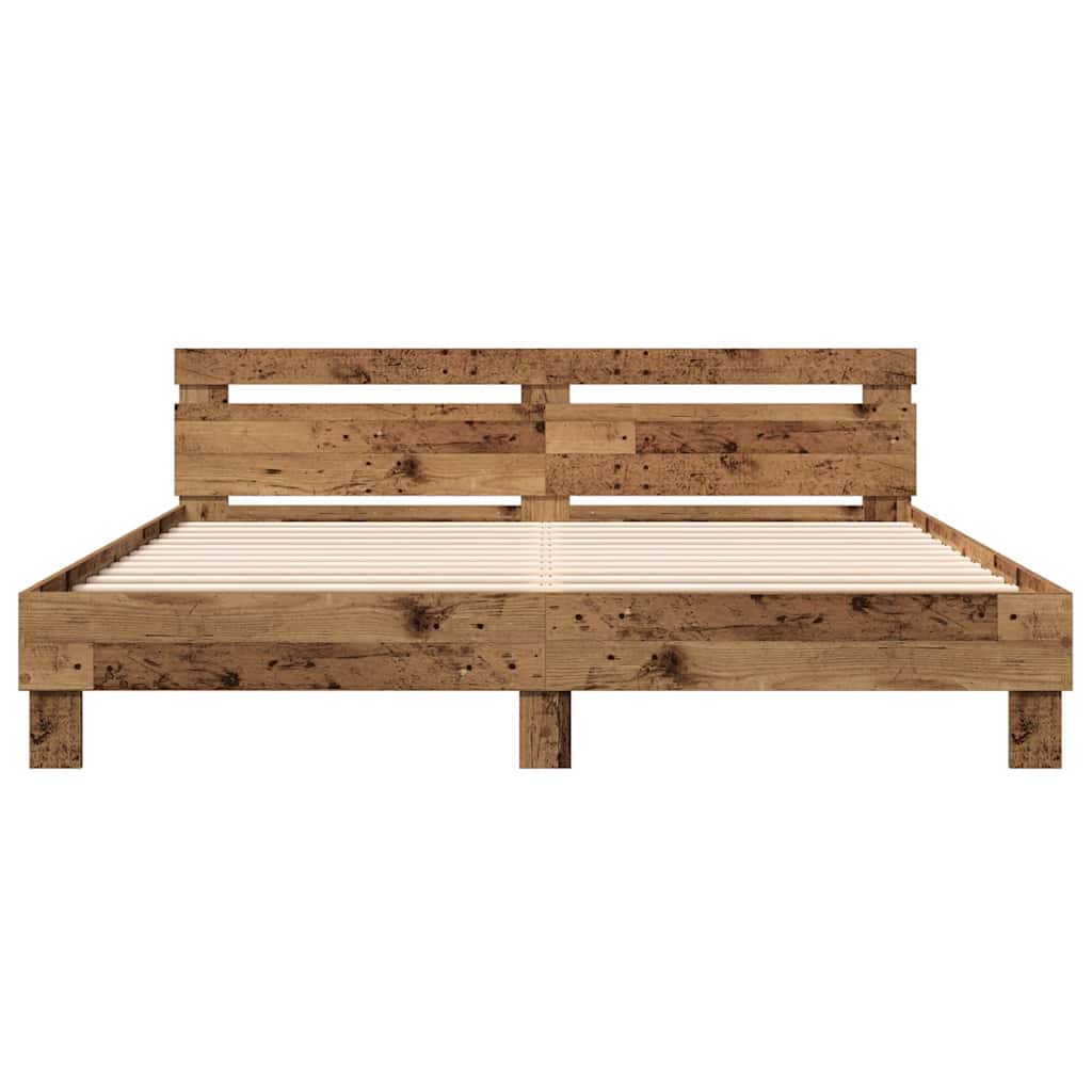 Sengestel Gammelt træ 203 x 185 x 70 cm Konstrueret træ