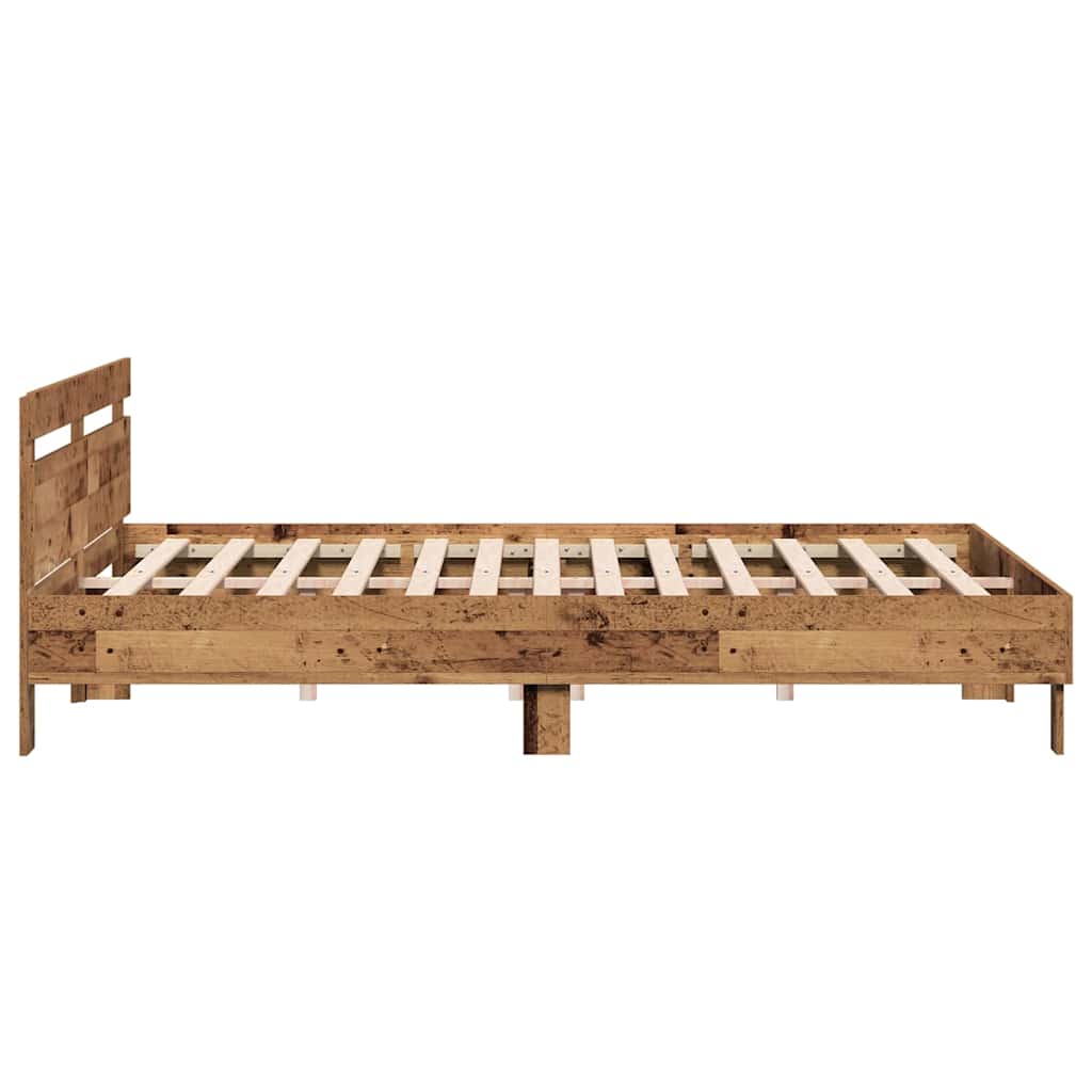 Sengestel Gammelt træ 203 x 185 x 70 cm Konstrueret træ