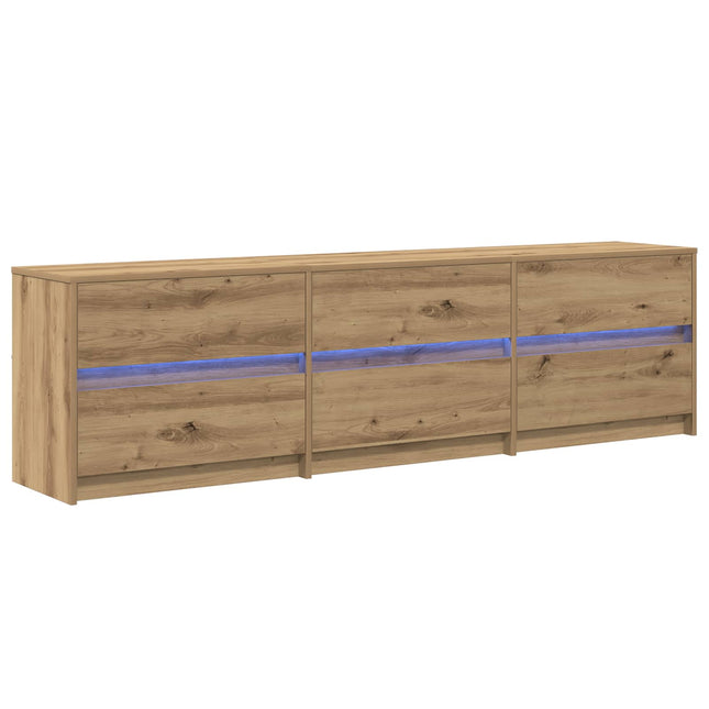 TV Enheder Vægmonteret 2 pcs Artisan Egetræ 180 x 34 x 50 cm