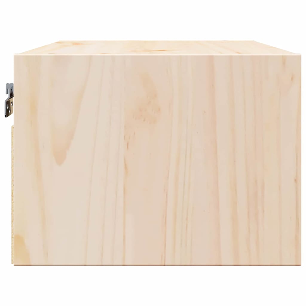 Sengebord med skuffe Brun 50 x 32,5 x 24 cm Massivt fyrretræ