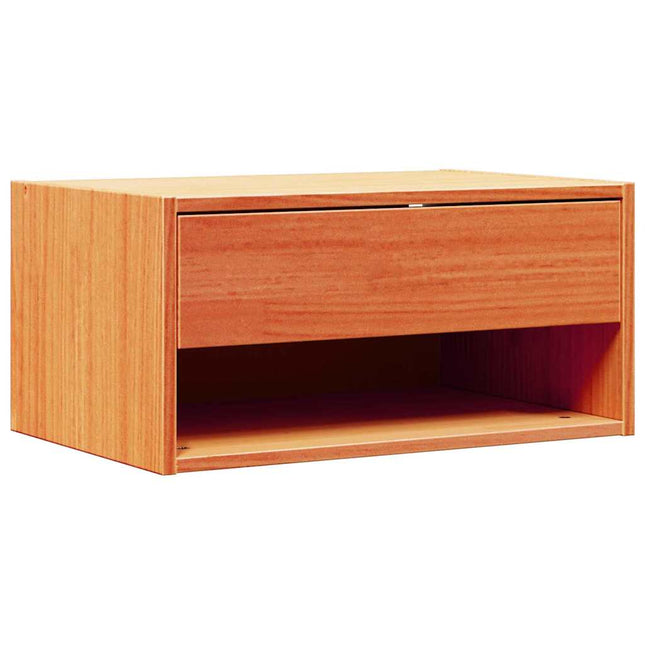 Sengebord Voks brun 50 x 32,5 x 24 cm Massivt fyrretræ