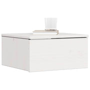Sengebord 2 pcs Hvid 37 x 35 x 18,5 cm Massivt fyrretræ