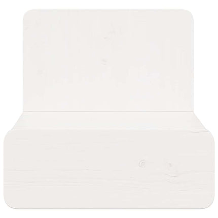 Sengebord med skuffe Hvid 44 x 32,5 x 40 cm Massivt fyrretræ