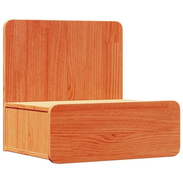 Sengebord Voks brun 44 x 32,5 x 40 cm Massivt fyrretræ