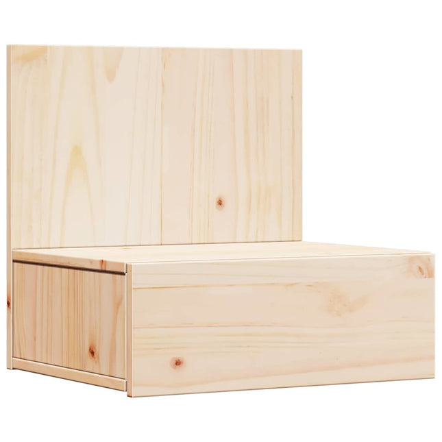 Sengebord med skuffe Brun 42 x 32,5 x 40 cm Massivt fyrretræ