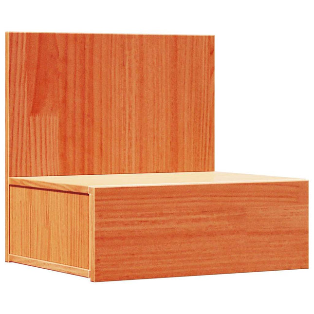 Sengebord Voks brun 42 x 32,5 x 40 cm Massivt fyrretræ
