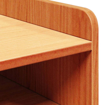 Sengebord 2 stk. Voks brun 38 x 36 x 29,5 cm Massivt fyrretræ