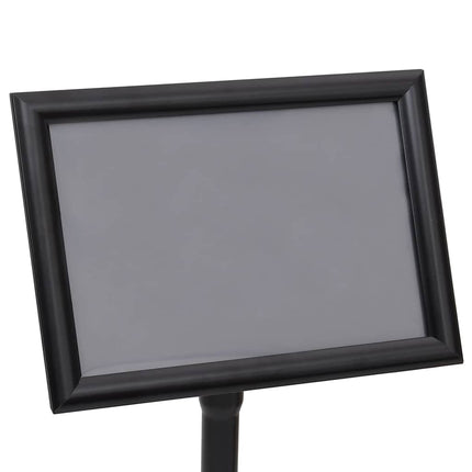 Plakat Stande 2 pcs Sort 45 x 32,7 x 108 cm Aluminium