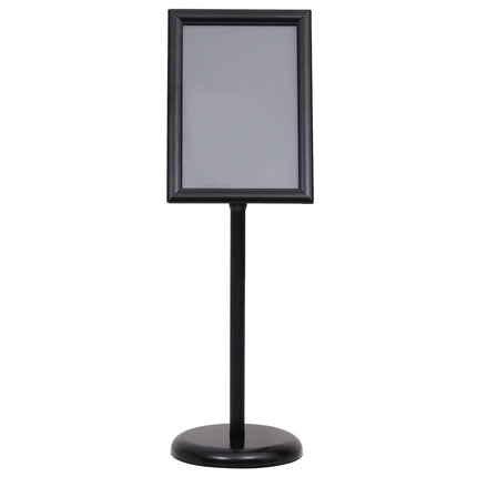 Plakat Stande 2 pcs Sort 45 x 32,7 x 108 cm Aluminium