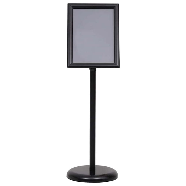 Plakat Stande 2 pcs Sort 32,7 x 24 x 108 cm Aluminium