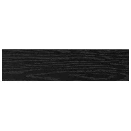 Boghylde Bræt 3 niveauer 4 stk. 40 x 10 x 1,5 cm Sort