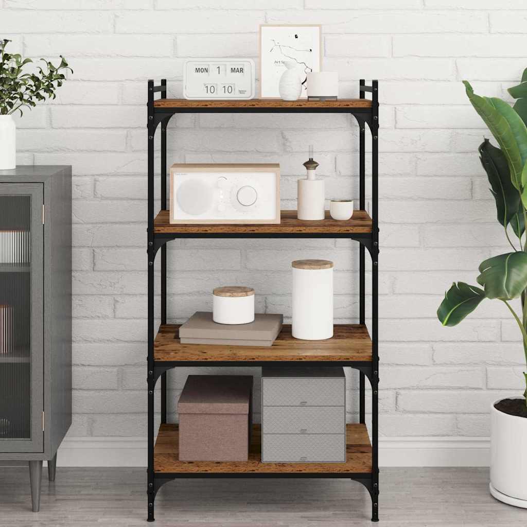 Bogshelf Board med hylde 4 stk Brun 100 x 40 x 1.5cm Spånplade