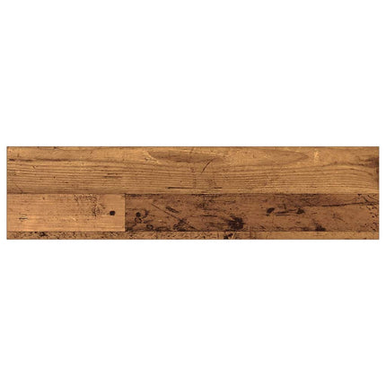 Boghylde Bræt 3 niveauer 4 stk. 80 x 20 x 1,5 cm Brun
