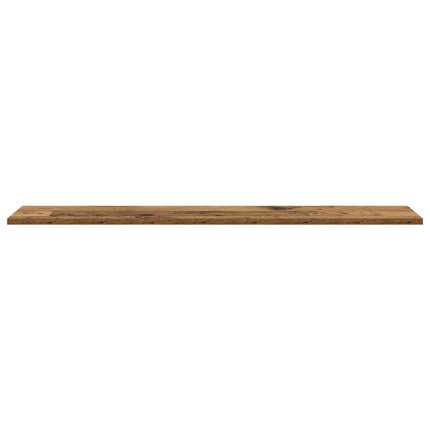 Boghylde Bræt 4 pcs Brun 100 x 20 x 1,5 cm Konstrueret træ